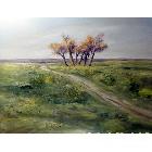 白合提亚.安外尔《平静的路》油画 类别: 风景油画X